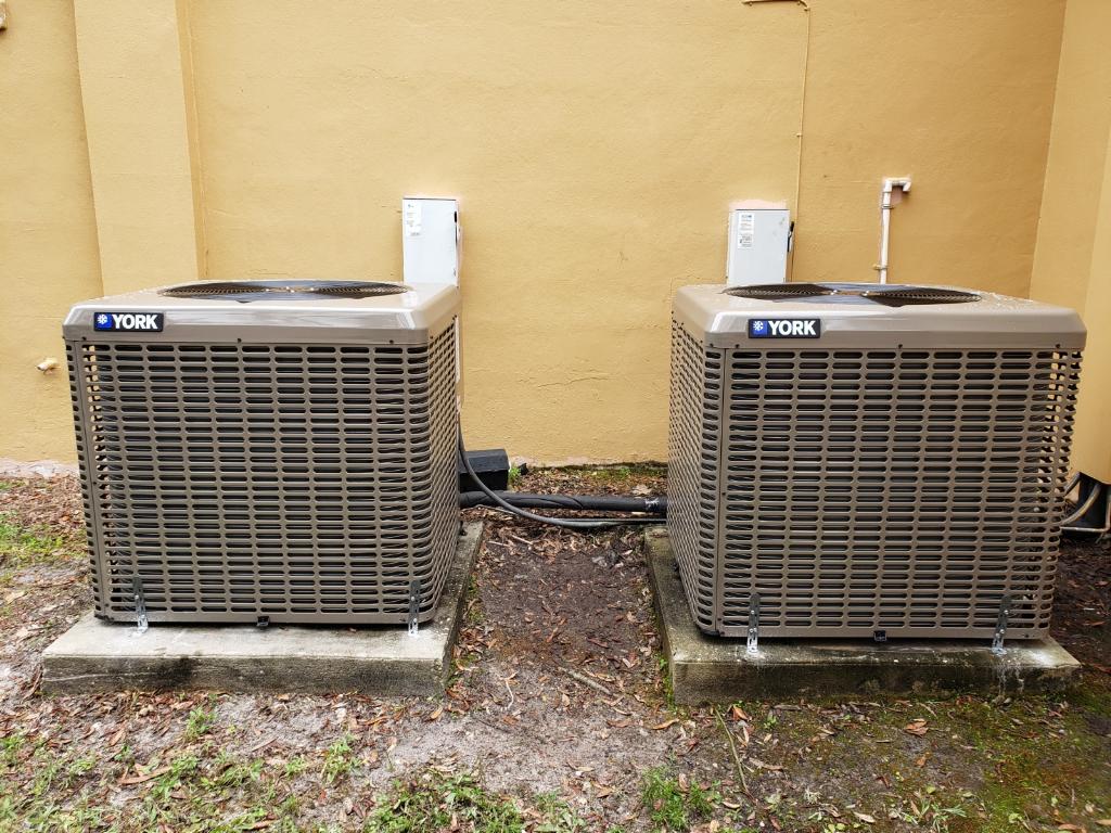 Two Air Conditioner Outside Home